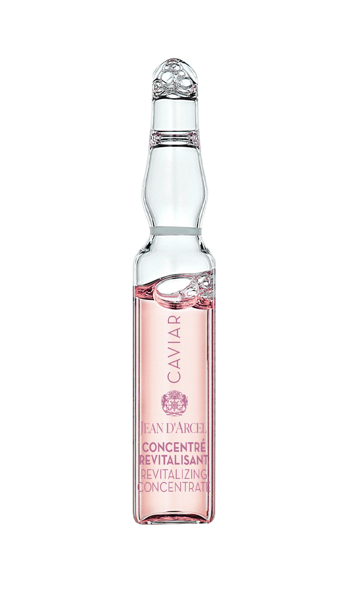 Very concentrate Caviar extract vials to boost collagen, moisture